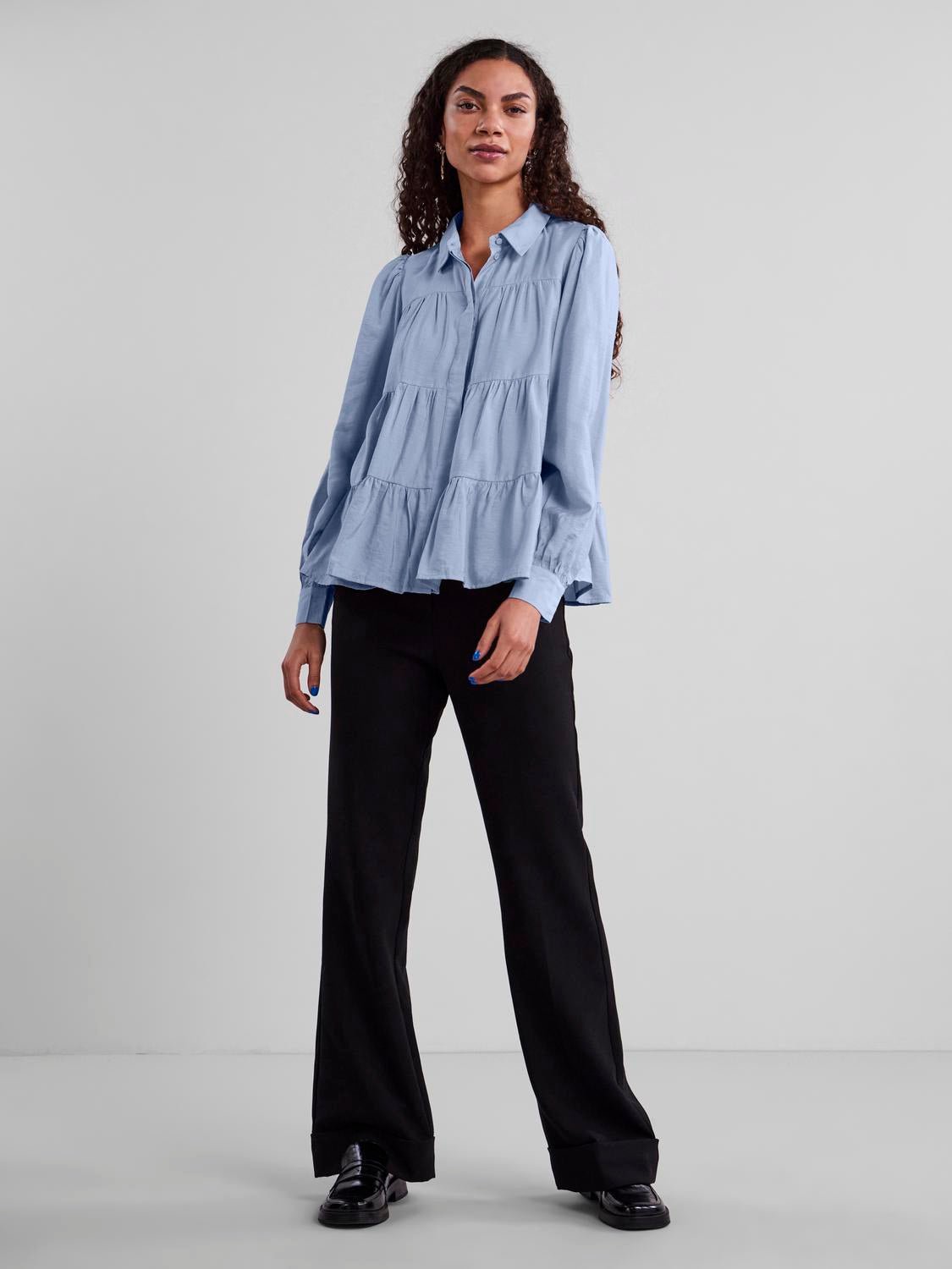 YASPALA Shirt - Kentucky Blue - VERO MODA & VILA Bergvik